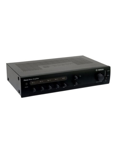 BOSCH PLE-1ME120-EU AMPLIFICADOR MEZCLADOR DE 120 W CON 4 MICRÓFONOS Y ENTRADA DE MÚSICA AMBIENTAL