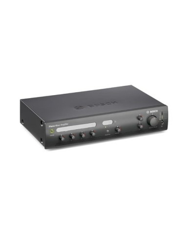 BOSCH PLE-1ME060-EU AMPLIFICADOR MEZCLADOR DE 60 W CON 4 MICRÓFONOS Y ENTRADA DE MÚSICA AMBIENTAL.