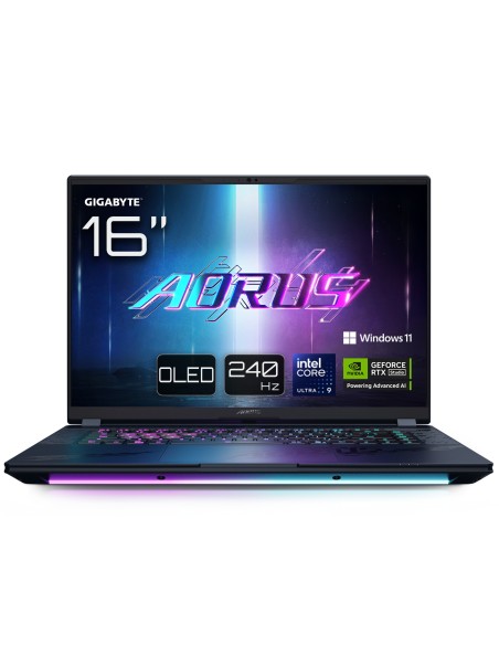 PORTATIL GIGABYTE AORUS MASTER 16 U9-275HX RTX 5080 32GB 1TB 16"OLED W11P
