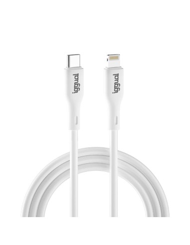iggual cable USB-C Lightning 100 cm blanco Q3.0 3A