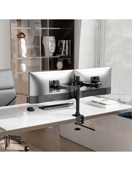 SOPORTE AISENS MESA ECO GIRA E INCLINA MONI 20KG (3 PIV 2 BRAZOS) 17"-35"