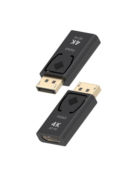 CONVERSOR AISENS DISPLAYPORT A HDMI 4K@60HZ DP M-HDMI H NEGRO