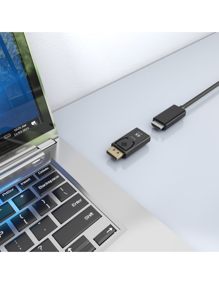 CONVERSOR AISENS DISPLAYPORT A HDMI 4K@60HZ DP M-HDMI H NEGRO