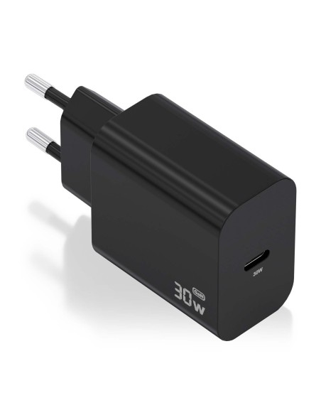 CARGADOR AISENS GAN 30W 1XUSB-C PD3.0 NEGRO