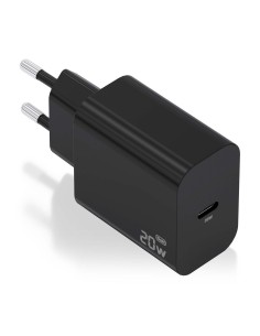 CARGADOR AISENS GAN 20W 1XUSB-C PD3.0 NEGRO