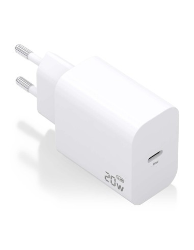 CARGADOR AISENS GAN 20W 1XUSB-C PD3.0 BLANCO