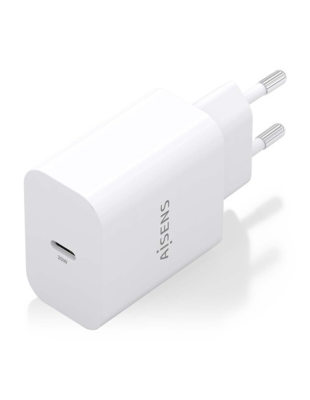CARGADOR AISENS GAN 20W 1XUSB-C PD3.0 BLANCO