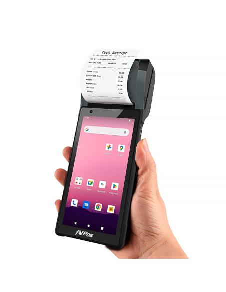 TPV PDA AVPOS TC600 6 OCTA 4GB 128GB WIFI BT NFC 4G 2D PRINTER 2800MAH AVP-TC600