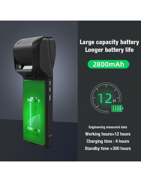 TPV PDA AVPOS TC600 6 OCTA 4GB 128GB WIFI BT NFC 4G 2D PRINTER 2800MAH AVP-TC600