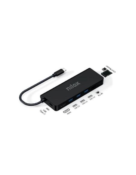 Nilox Docking Station UsbC 8 EN 1 Dual 4K 1000Mbps