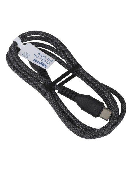 iggual Cable USB-C a tipo C 60W 3A 100 cm trenzado