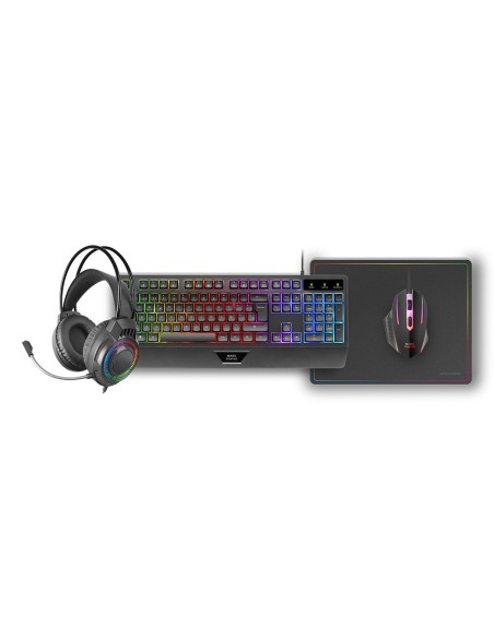 MARS GAMING TECLADO+RATON+ALFOMBRILLA+AURICULAR