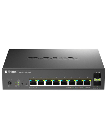 D-Link DMS-1250-10SPL E Switch 8xMG PoE 2xSFP+ L2