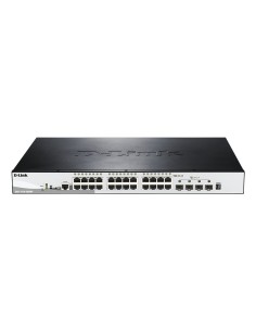 SWITCH D-LINK 28P DGS-1510-28XMPE 24P 101001000 4X10 GIGABIT SFP POE RACK
