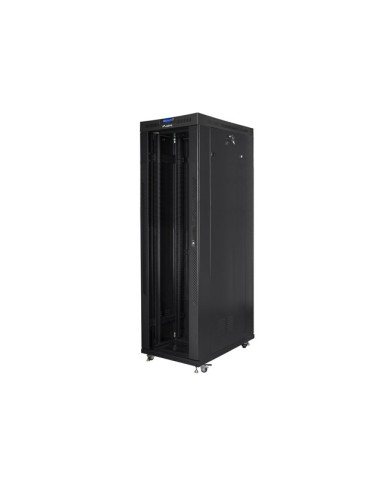 RACK CABINET 19" FREE-STANDING 42U/600X1200 (FLAT PACK) WITH GLASS DOOR LCD BLACK