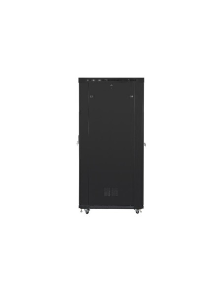 ARMARIO LANBERG RACK 19" 42U 600X1200 FLAT PACK NEGRO PUERTA CRISTAL CON LCD