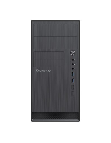 CAJA MICRO-ATX UNYKA AERO C12 BLACK SIN FUENTE UK52110V2
