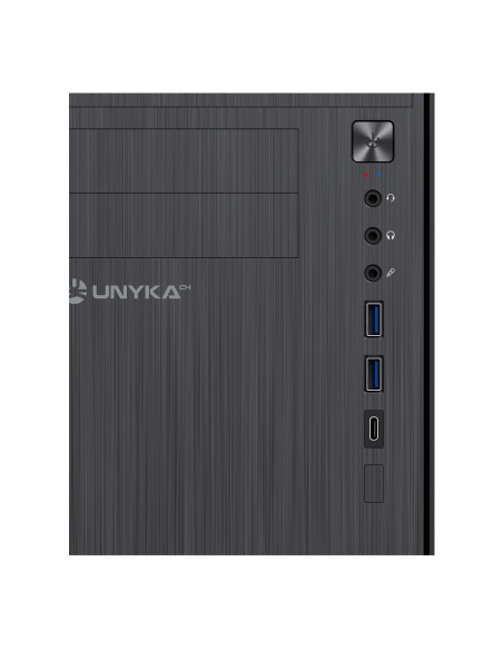 CAJA MICRO-ATX UNYKA AERO C12 BLACK SIN FUENTE UK52110V2