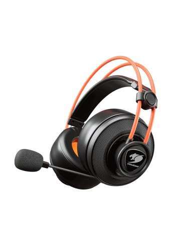 COUGAR Gaming Immersa TI Auriculares Diadema Conector de 3,5 mm Negro, Naranja