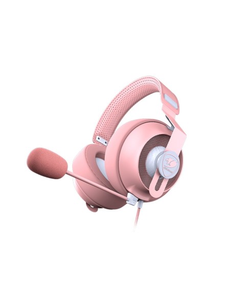 AURICULAR COUGAR PHONTUM S PINK STEREO GRAPHENE MIC 9.7M FABRIC SMALL EAR PADS