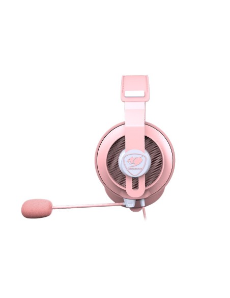 AURICULAR COUGAR PHONTUM S PINK STEREO GRAPHENE MIC 9.7M FABRIC SMALL EAR PADS