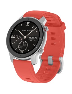 Amazfit GTR 42 3,05 cm (1.2") 42 mm AMOLED Negro, Plata GPS (satélite)