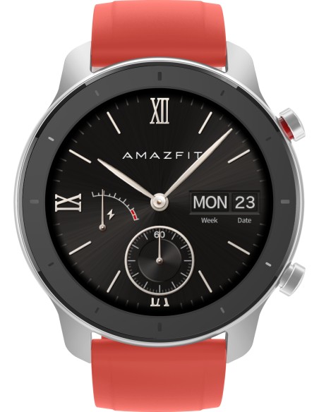 Amazfit GTR 42 3,05 cm (1.2") 42 mm AMOLED Negro, Plata GPS (satélite)