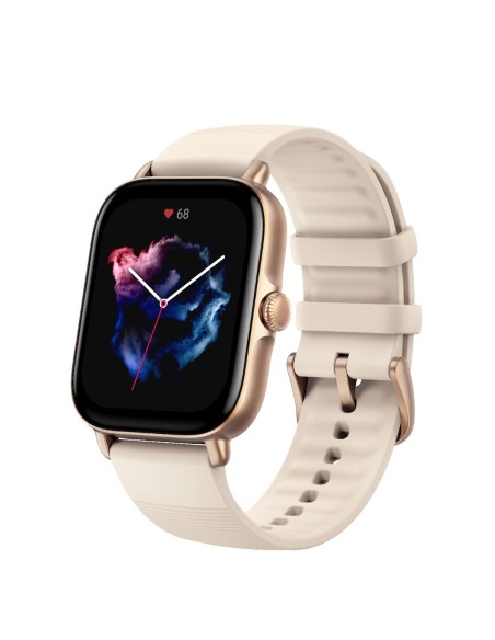 Amazfit GTS 3 4,45 cm (1.75") 42 mm AMOLED Marfil GPS (satélite)