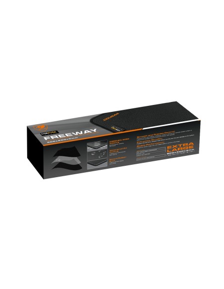 Cougar 3PFRWHXBRB3.0001 alfombrilla para ratón Alfombrilla de ratón para juegos Negro