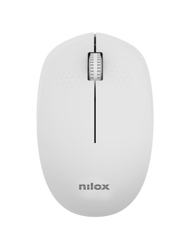Nilox Ratón Wireless, 1000 DPI, 3 botones, Gris