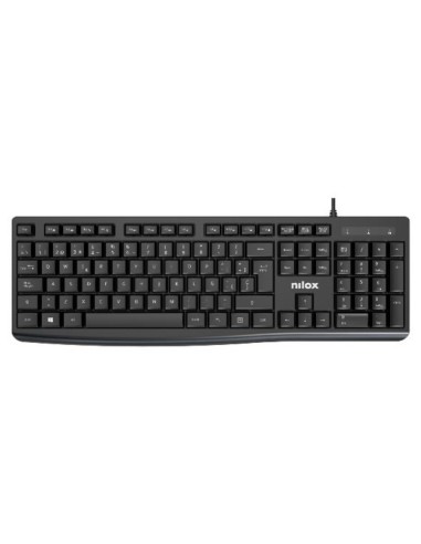 TECLADO CON CABLE, NEGRO, ESPAÑOL