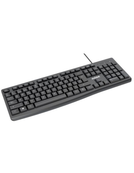 TECLADO CON CABLE, NEGRO, ESPAÑOL