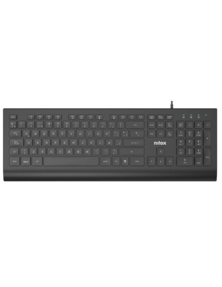 TECLADO CON CABLE, NEGRO, ESPAÑOL