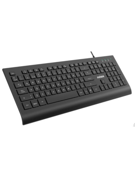 TECLADO CON CABLE, NEGRO, ESPAÑOL