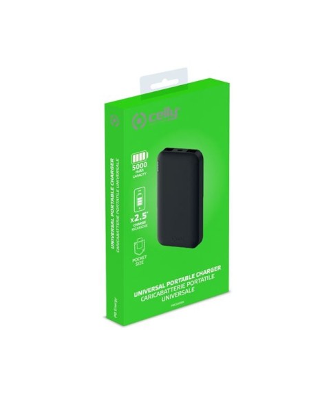 POWERBANK 5000 MAH 2USB 2 1A NEGRA