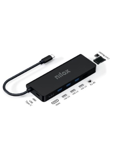 DOCK NILOX USB-C 8 IN 1 HDMI 4K