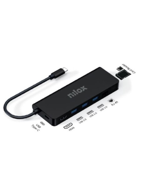 DOCK NILOX USB-C 8 IN 1 HDMI 4K