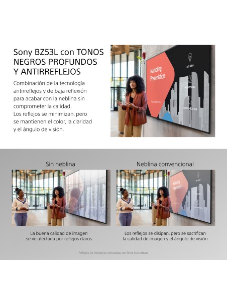 MONITOR PROFESIONAL SONY BRAVIA 98" FULL ARRAY LED RESOL.  4K   HDR   BRILLO 780   PEAK 1,500   OPERACIÓN 24 7   HORIZ. APAISADO