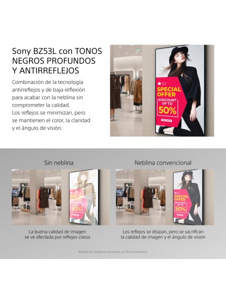 MONITOR PROFESIONAL SONY BRAVIA 98" FULL ARRAY LED RESOL.  4K   HDR   BRILLO 780   PEAK 1,500   OPERACIÓN 24 7   HORIZ. APAISADO