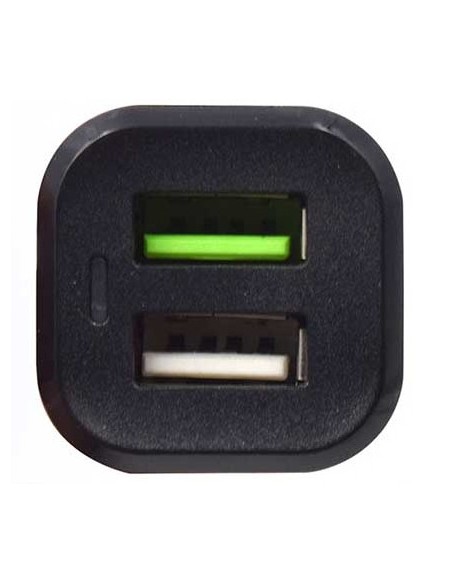 Cargador de coche welly enjoy doble puerto con carga rapida 3.0 30w negro WY11001