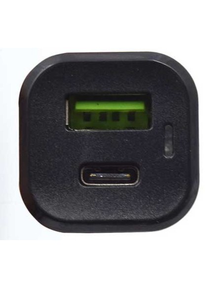 Cargador de coche welly enjoy usb tipo-c con carga rapida 3.0 negro WY11000