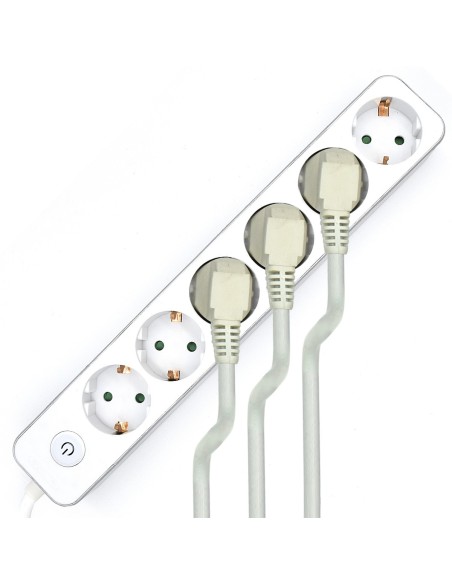 Welly Regleta 6 salidas schuko 16a con interruptor