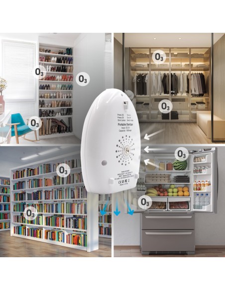 Esterilizador de ozono welly enojy multifuncional portatil con luz nocturna 1000mah blanco WY20000