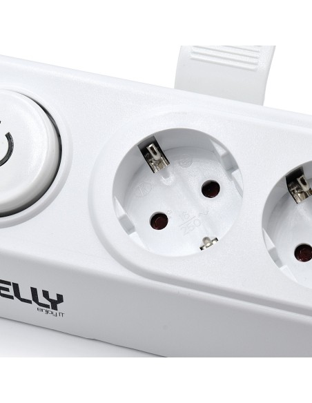 Welly Enjoy IT Regleta WY13160 4 salidas Schuko 16A con Booster Switch