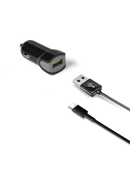 Celly CCUSBTYPEC Cargador coche usb 2.0 negro