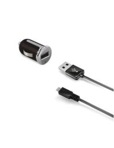 Celly CCUSBMICRO Cargador coche usb 2.0 negro plata