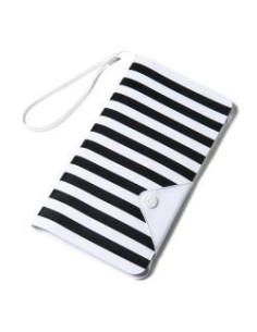 Celly SPLASHWALLETWH funda para teléfono móvil 14,5 cm (5.7") Funda cartera Negro, Blanco