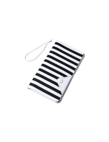 Celly SPLASHWALLETWH funda para teléfono móvil 14,5 cm (5.7") Funda cartera Negro, Blanco