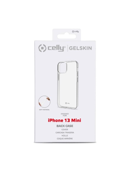 Celly GELSKIN Apple iPhone 13 Mini funda para teléfono móvil 13,7 cm (5.4") Transparente