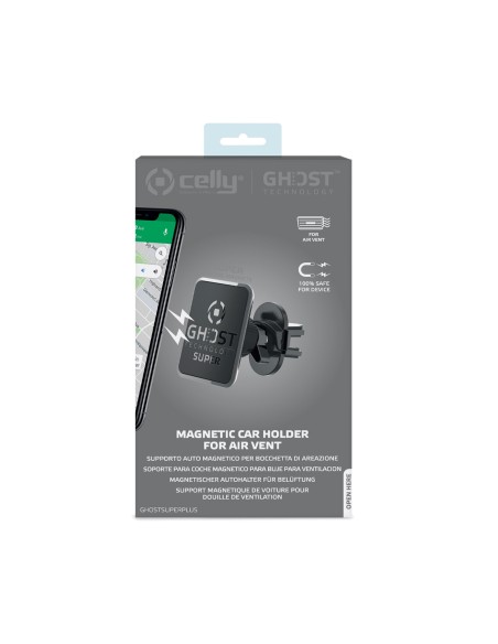 Celly Ghost Super Plus Soporte pasivo Teléfono móvil smartphone Negro